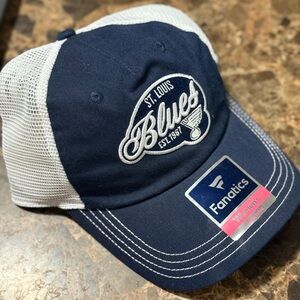 *BRAND NEW* Fanatics St. Louis Blues Navy and White Women's Hat